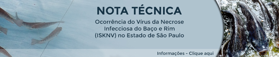 NOTA TÉCNICA - Ocorrência do Vírus da Necrose Infecciosa do Baço e Rim (ISKNV) no Estado de São Paulo.